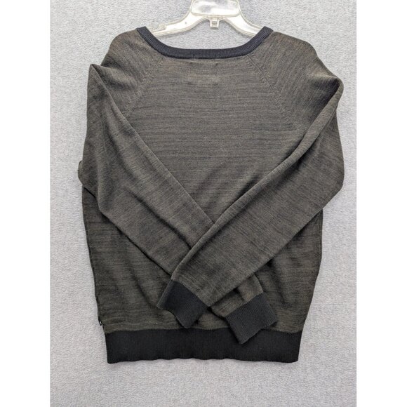American Eagle Sweater Mens Large Gray Seriously Soft Classic Fit Pullover Knit - Picture 6 of 8